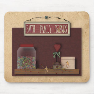 Tapis De Souris Faith Family Friends Mousepad