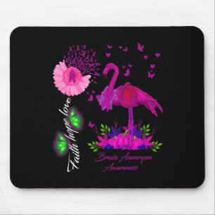 Tapis De Souris Faith Hope Love Cerveau Aneurysme Sensibilisation
