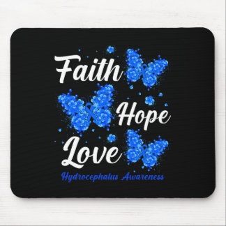 Tapis De Souris Faith Hope Love Hydrocéphalie Sensibilisation Papi
