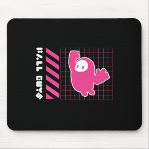 Tapis De Souris Fall Guys Grille Néon Sauter Haricot Ambiance de J