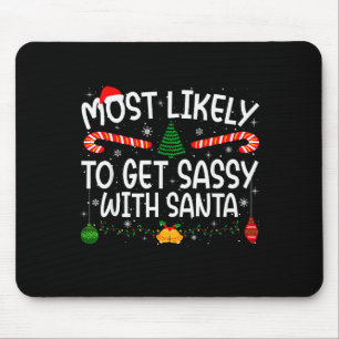 Tapis De Souris Famille appariée Noël le plus susceptible de faire