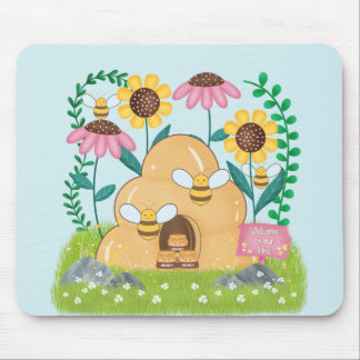 Tapis De Souris Famille d'Abeilles à Miel