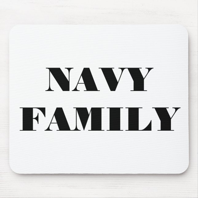 Tapis De Souris Famille de la Marine de Mousepad (Devant)