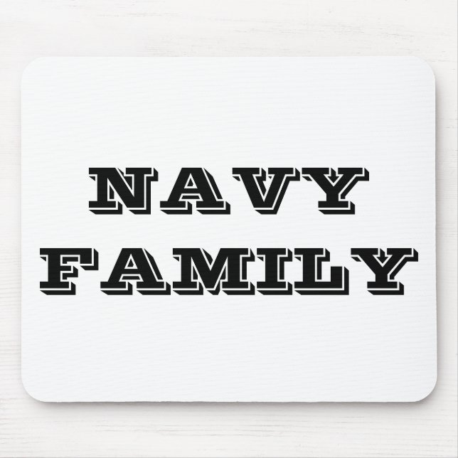 Tapis De Souris Famille de la Marine de Mousepad (Devant)