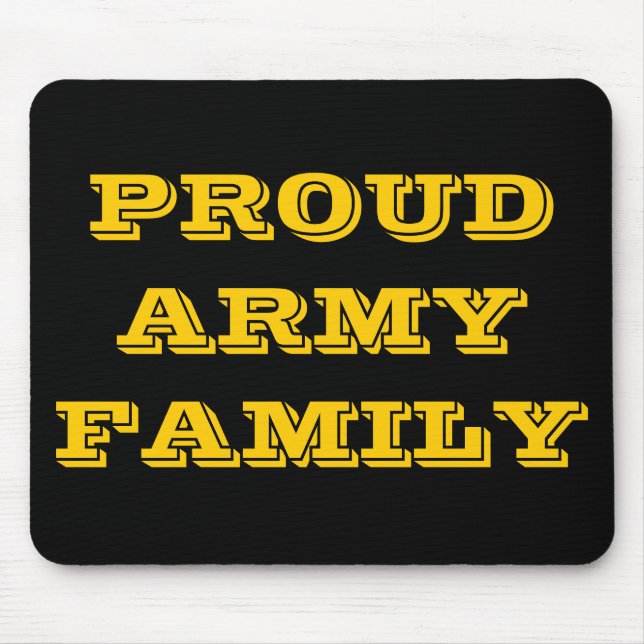 Tapis De Souris Famille de l'armée de Mousepad (Devant)