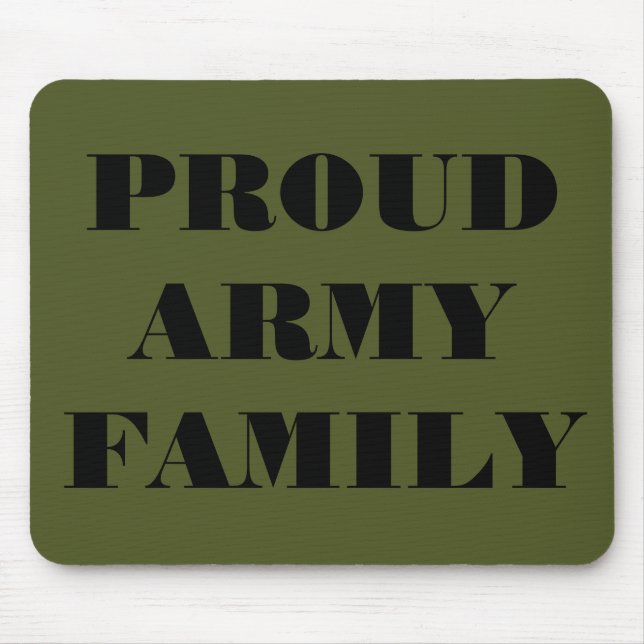 Tapis De Souris Famille de l'armée de Mousepad (Devant)