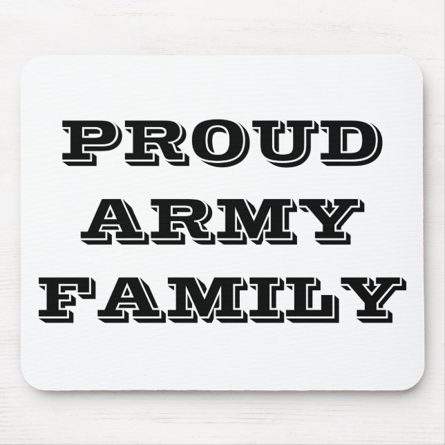 Tapis De Souris Famille de l'armée de Mousepad (Devant)