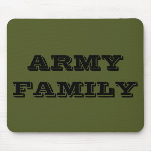 Tapis De Souris Famille de l'armée de Mousepad