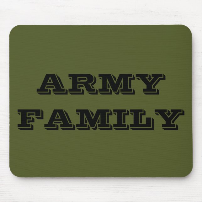 Tapis De Souris Famille de l'armée de Mousepad (Devant)