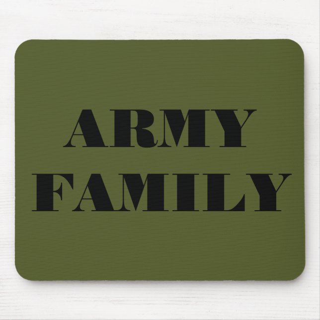 Tapis De Souris Famille de l'armée de Mousepad (Devant)