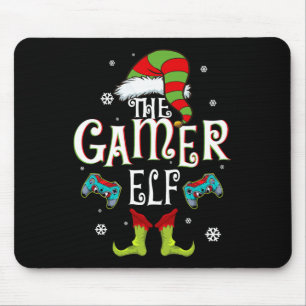 Tapis De Souris Famille de lutin de joueur Cadeau de groupe de Noë