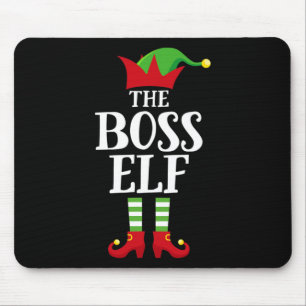 Tapis De Souris Famille de lutin en chef Pajam de Noël assorti pou