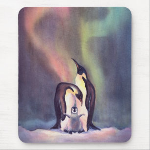Tapis De Souris FAMILLE de PINGOUIN par SHARON SHARPE