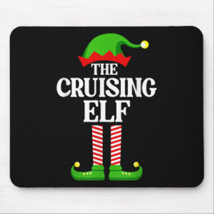 Tapis De Souris Famille d'elfe en croisière groupe assorti drôle d