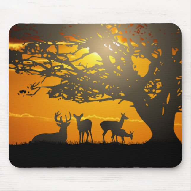 Tapis De Souris Famille des cerfs (Devant)