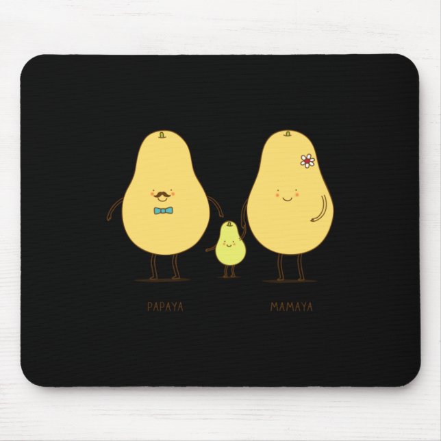 Tapis De Souris Famille Heureuse (Devant)