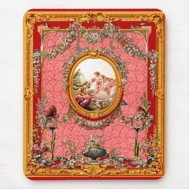 Tapis De Souris famille heureuse d'impression baroque du 18ème (Devant)