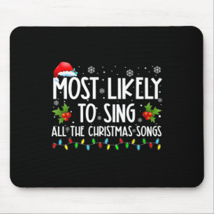 Tapis De Souris Famille la plus susceptible de chanter toutes les
