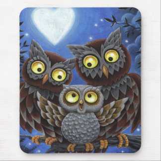Tapis De Souris Famille Mousepad de hibou