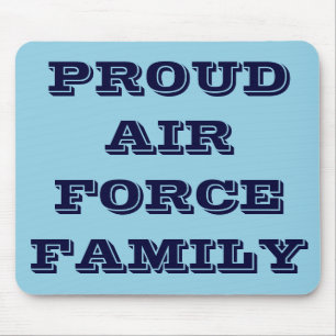Tapis De Souris Famille Mousepad Fiers de la Force aérienne