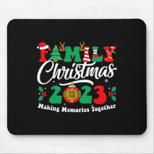 Tapis De Souris Famille Noël 2023 Escouade de jumelage Fun Noël Sa