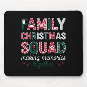 Tapis De Souris Famille Noël 2024 Equipe Correspondante Père Noël