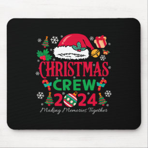 Tapis De Souris Famille Noël 2024 Noël Crew Jumelage de Noël