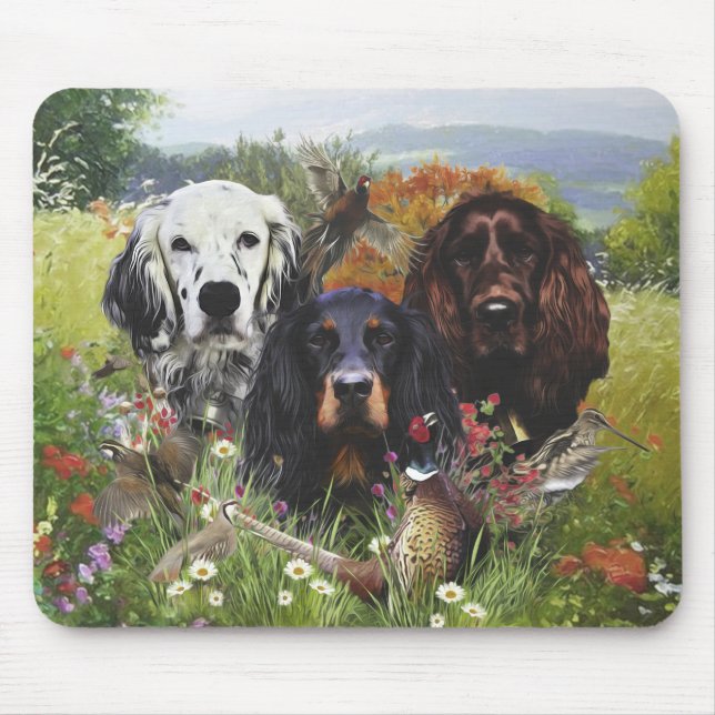 Tapis De Souris Famille Setters (Devant)