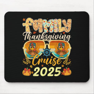 Tapis De Souris Famille Turquie Voyage de croisière 2025 Thanksgiv