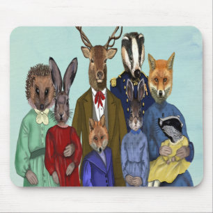 Tapis De Souris Famille Woodland