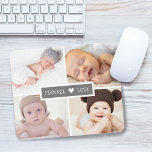 Tapis De Souris Family Love Photo Collage Gris<br><div class="desc">Message-moi si vous avez besoin d'aide ou avez des demandes spéciales.</div>