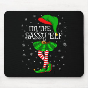 Tapis De Souris Family Matching Women Girls I'm The Sy Elf Christm