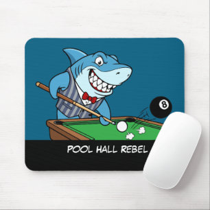 Tapis De Souris Fanatique de billard drôle et rebelle cool de sall