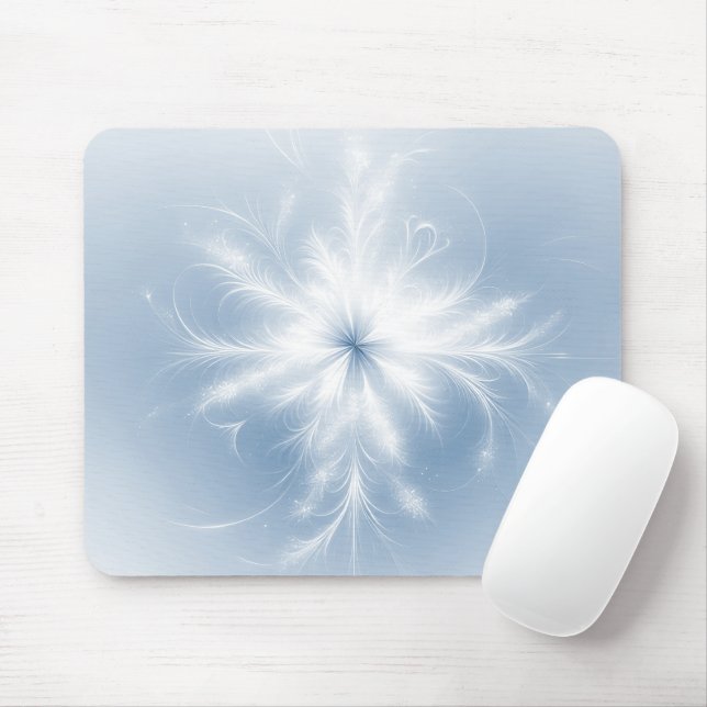Tapis De Souris Fancy Factal Snowflake (Avec souris)