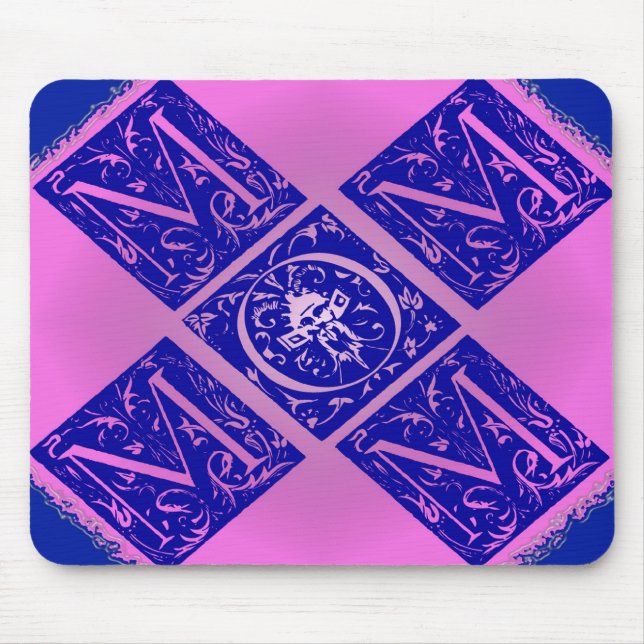 Tapis De Souris Fancy Mama Texte en Blue and Purple (Devant)