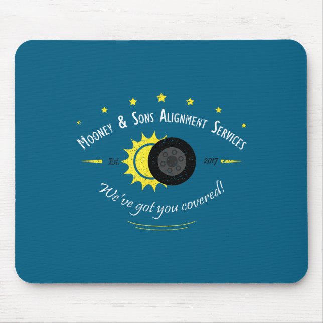 Tapis De Souris Fans de science astronomique Éclipse solaire Créat (Devant)