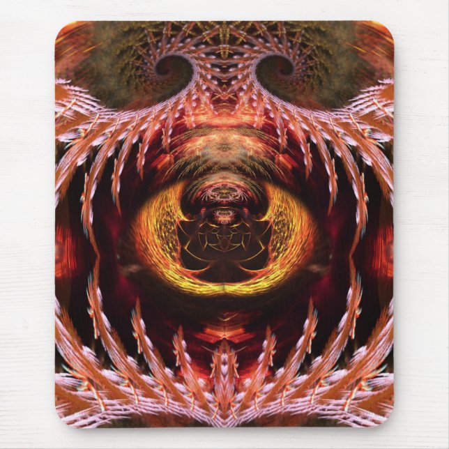 Tapis de souris fantaisie art fractal arbre esprit (Devant)