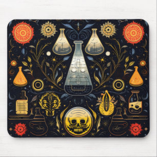 Tapis De Souris Fantaisie de magie noire de l'alchimie