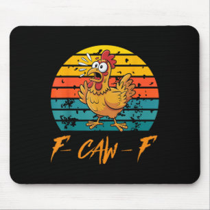 Tapis De Souris Fantaisie F-caw-f Chemises de poulet, Sunset Vinta