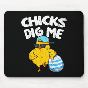 Tapis De Souris Fantaisie Poussins Me Creuser Pour Hommes Garçons