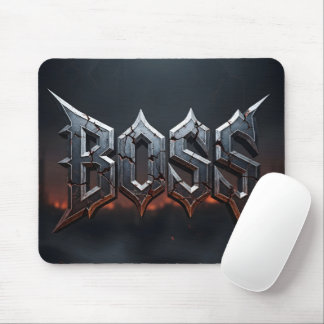 Tapis De Souris Fantastique Épique BOSS Métal en Fer en Détresse