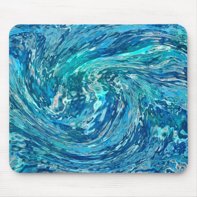 Tapis De Souris Fantastique vague abstraite (Devant)