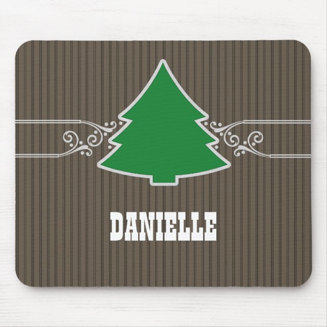 Tapis De Souris Fantastiques Arbre de Noël Mousepad (Devant)