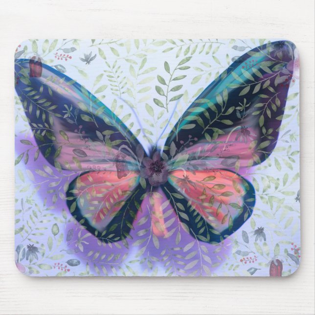 Tapis de souris Fantasy Garden papillon (Devant)