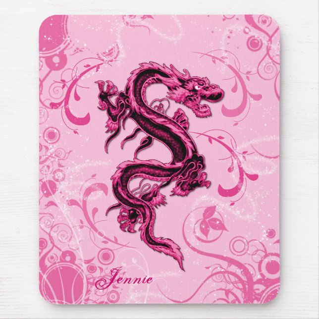 Tapis De Souris Fantasy Pink Dragon Mouse Pad (Devant)