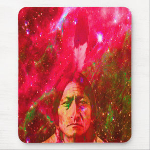 Tapis De Souris Fantôme amérindien de Sitting Bull