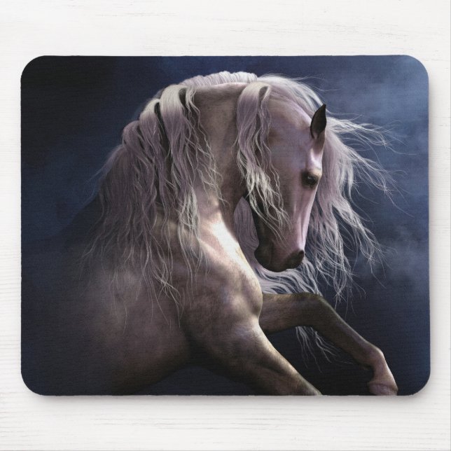 Tapis De Souris Fantôme argenté Mousepad (Devant)