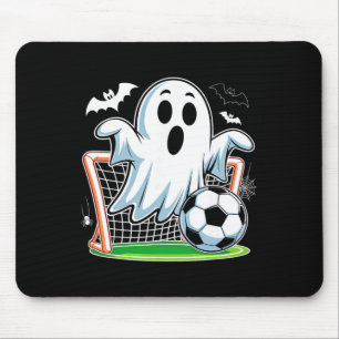 Tapis De Souris Fantôme Boo Jouant au Football Drôle de Football d