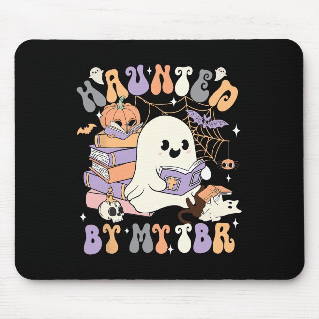 Tapis De Souris Fantôme de costume Halloween (Devant)