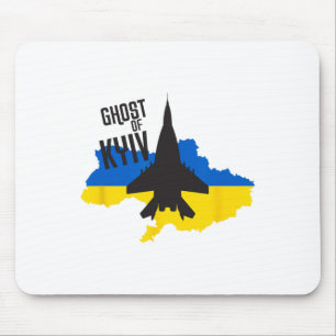 Tapis De Souris Fantôme de Kiev - Pilote de chasse Mig 29 As de l'